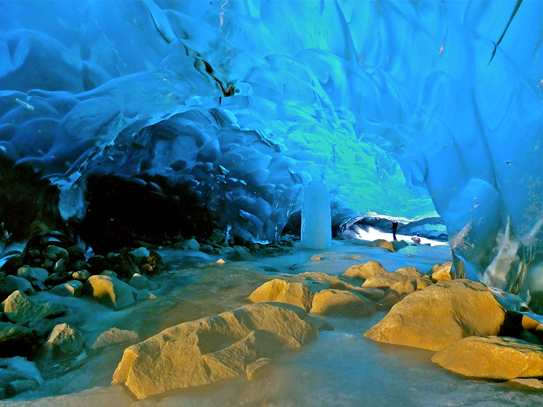 Grotte de Mendenhall en glace
